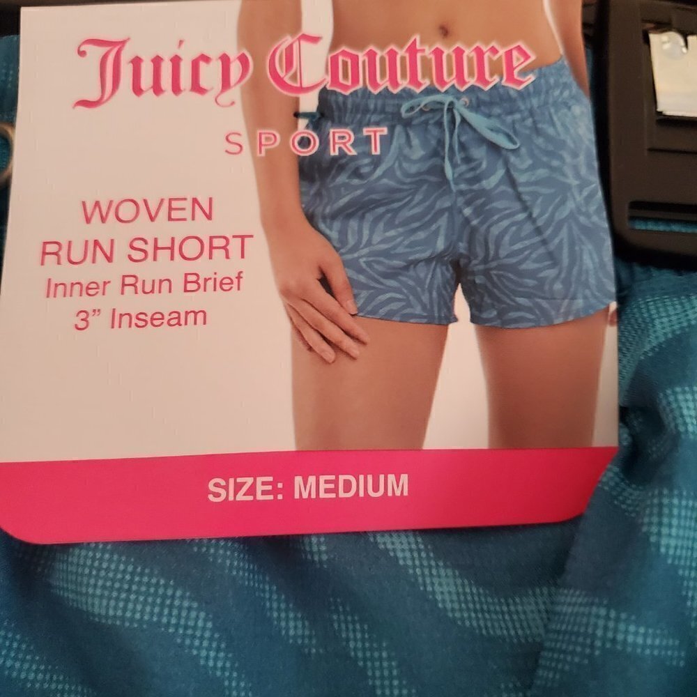Nwt Juicy Couture Sport Woven Run Shorts - Picture 2 of 3